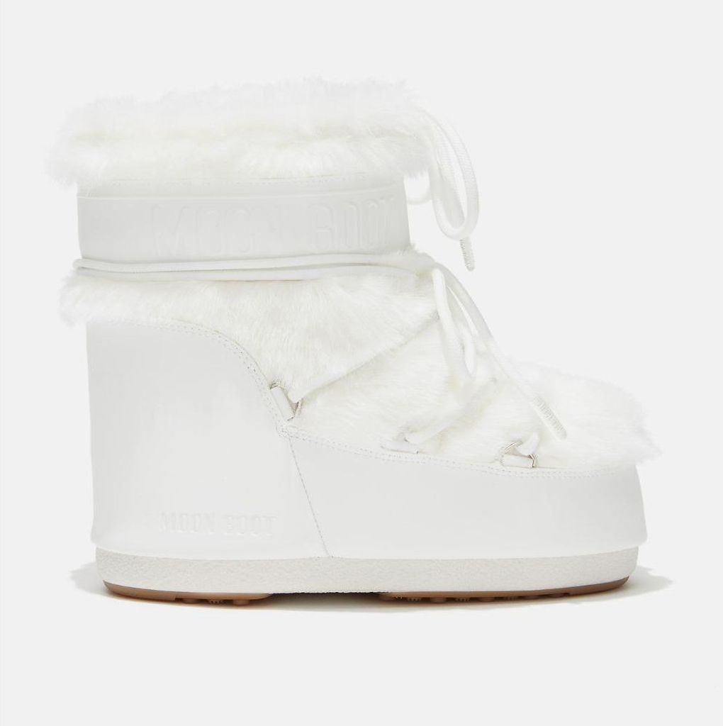 MOON BOOT Icon Low Faux Fur Winter Stiefel weiss EU 39-41 Produktbild 