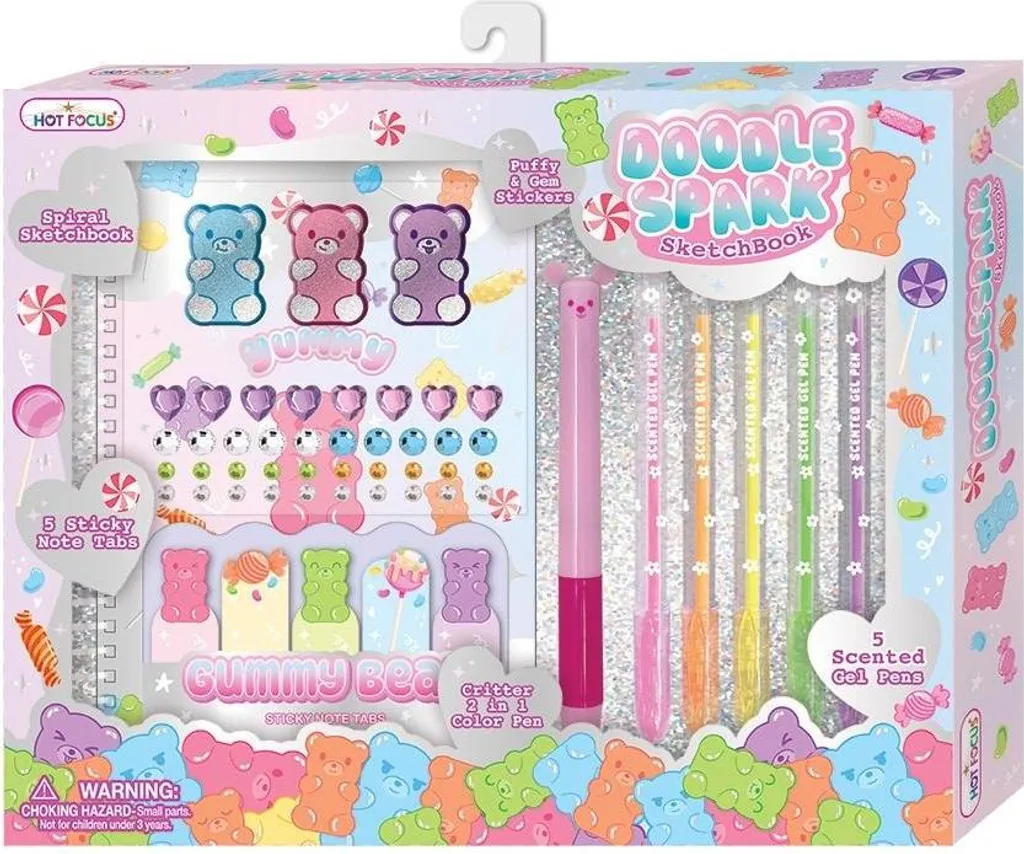 Quaderno a spirale con penna Orsetti di gelatina