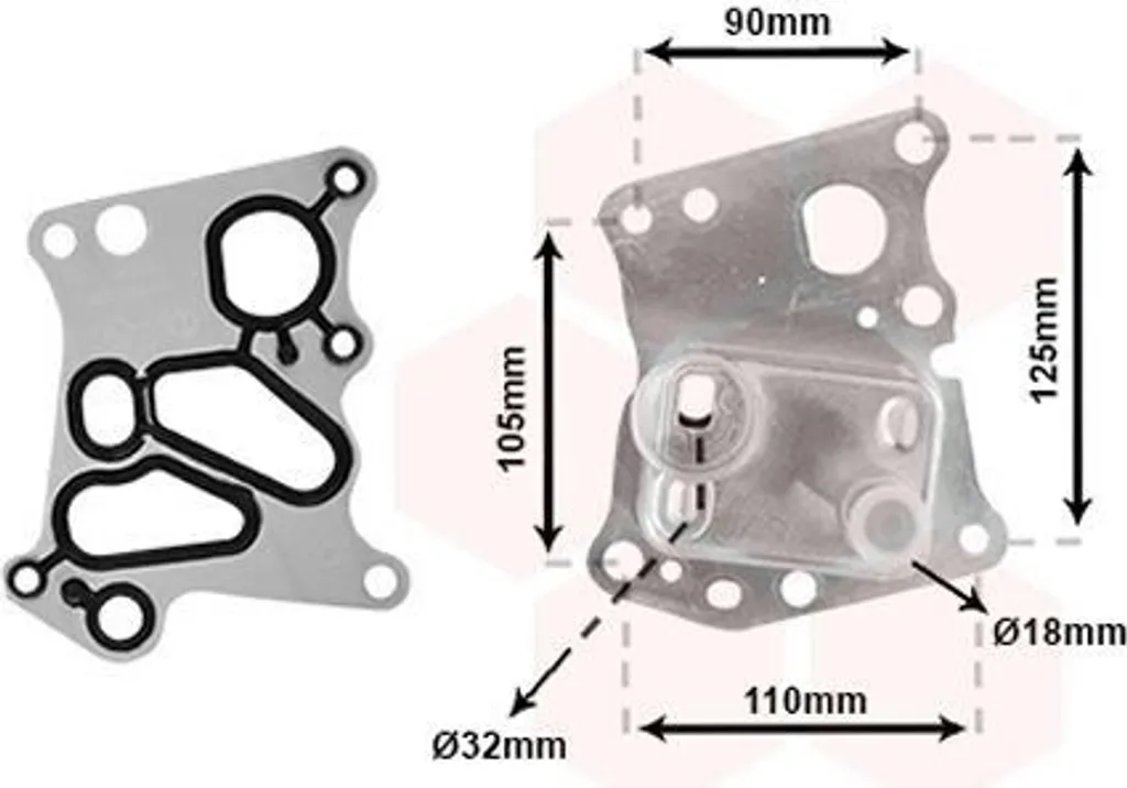 Refroidisseur d'huile Mercedes W204 et W212 - Solution de Rechange OEM