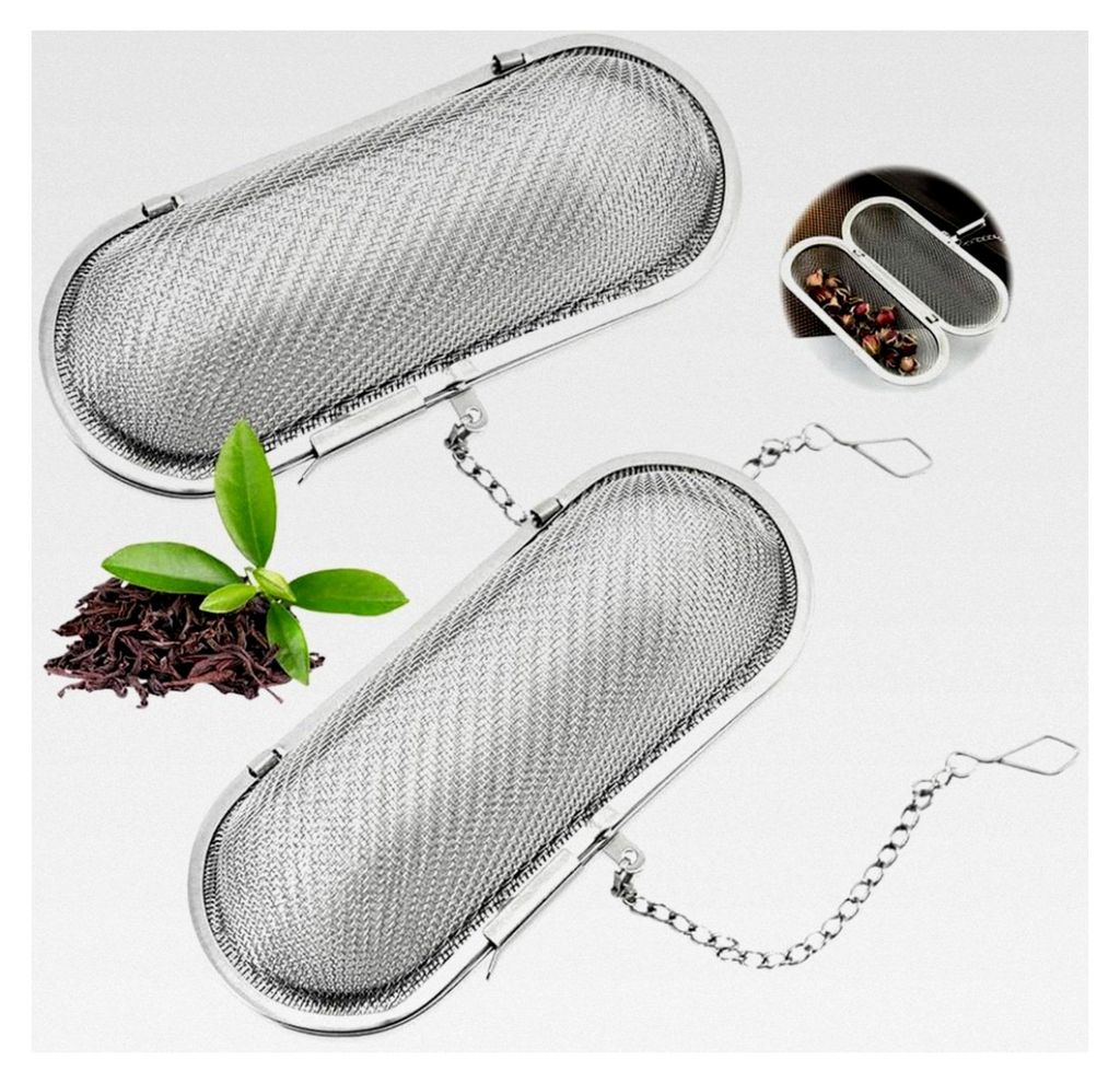 2 Stück Gewürzsieb aus Edelstahl zum Kochen