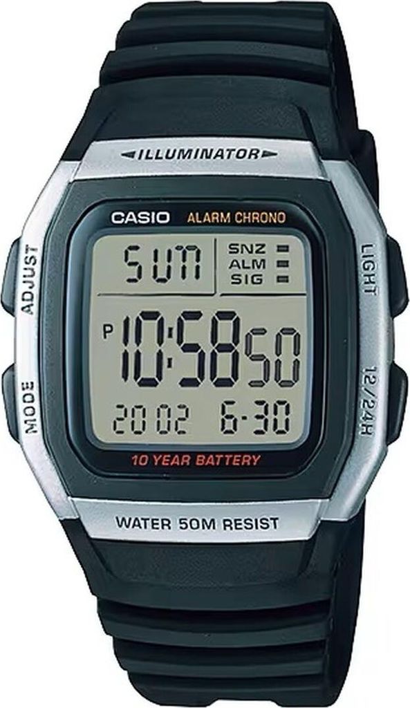 Casio Herren-Armbanduhr Digital Quarz Resin W-96H-1A Produktbild 