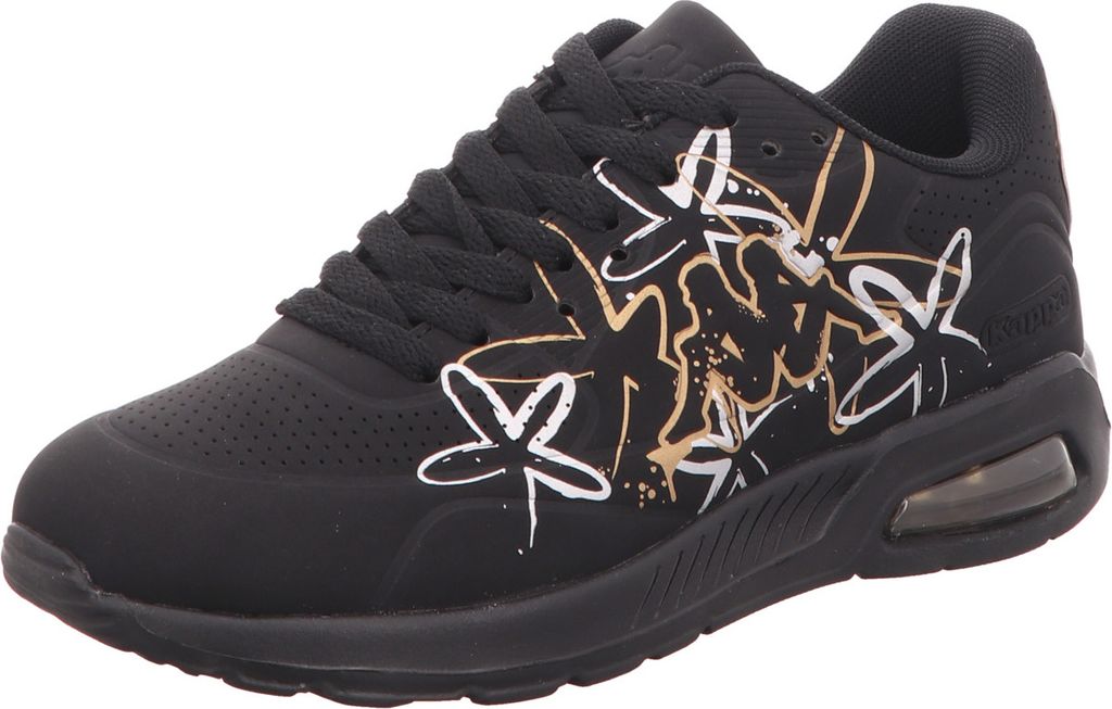 Kappa Damen Sneaker low in Schwarz, Größe 36