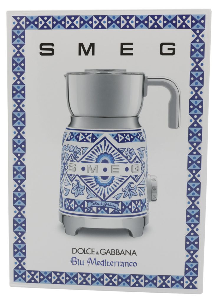 Smeg MFF01DGBEU, Automatic milk frother/warmer, Niebieski, Zdjęcie produktu 
