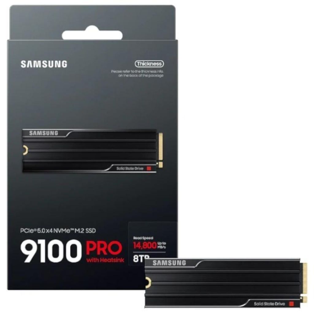 Samsung 9100 PRO HS SSD 8TB PCIe 5.0 14800 MB-s Imagen del producto 