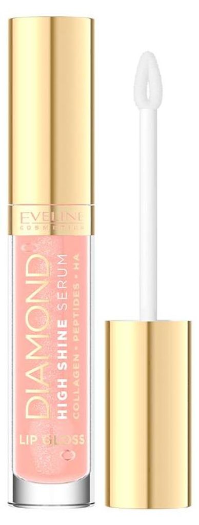 Eveline Cosmetics Diamond – glänzender, präziser Lipgloss, Farbton 19 fuchsia
