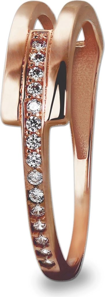 GoldDream Ring Zirkonia 333er Rosegold Gr. 56 Apart Damen Echt-Schmuck GDR526E56