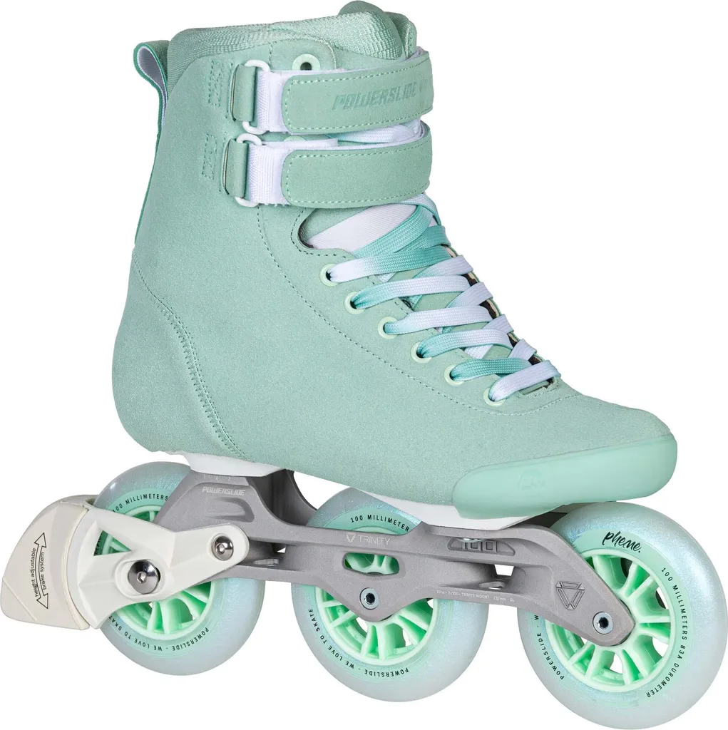 Roller Fitness Femme Powerslide Pheme Mint 100 avec Roues de 100mm Menthe
