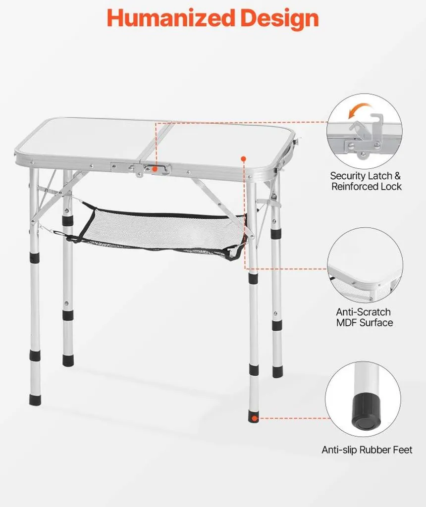 Table portable pliante gain de place pour petits espaces