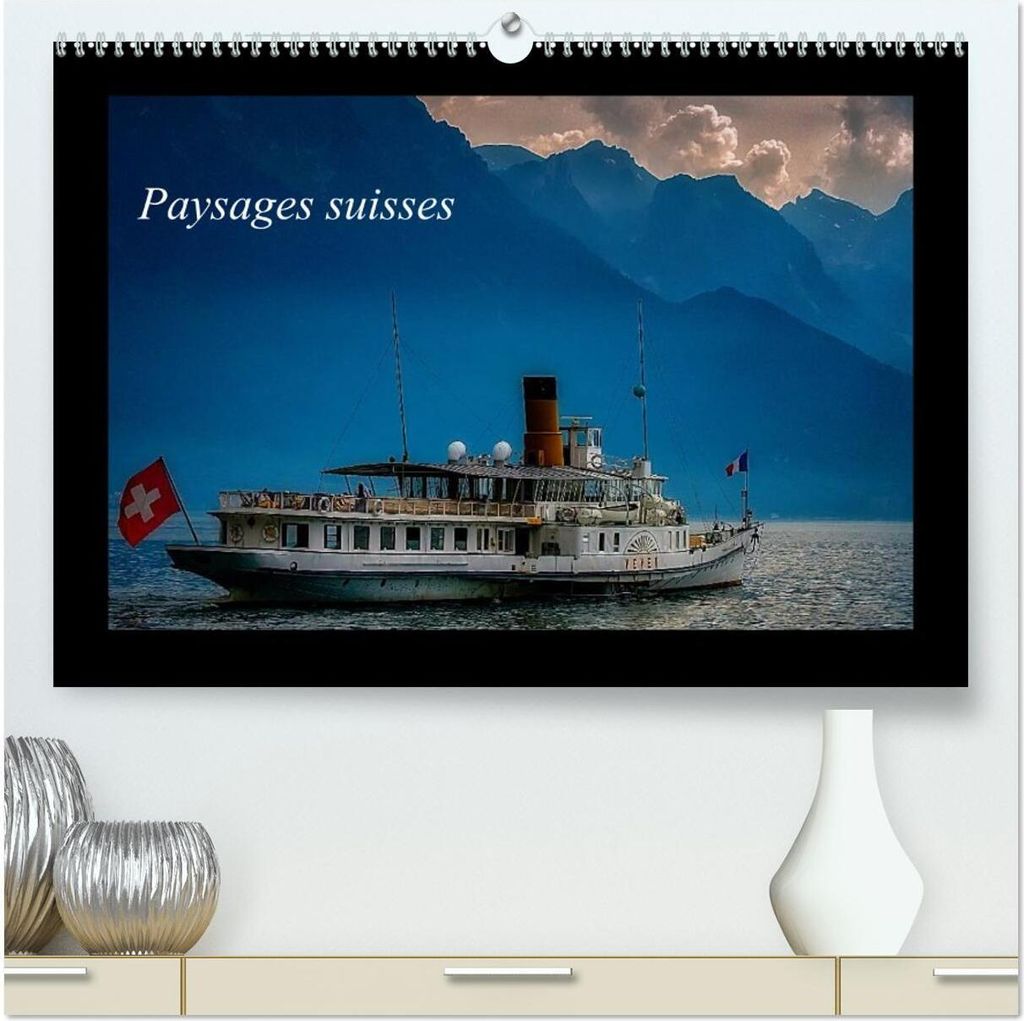 Paysages suisses (Calendrier mural 2026 DIN A2 vertical) calendrier de bureau