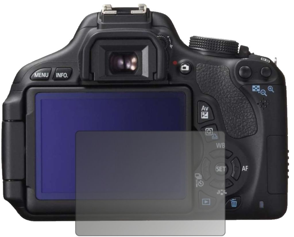 Blickschutzfolie für Canon EOS 750D matt Schutzfolie Folie Display Schutz dipos