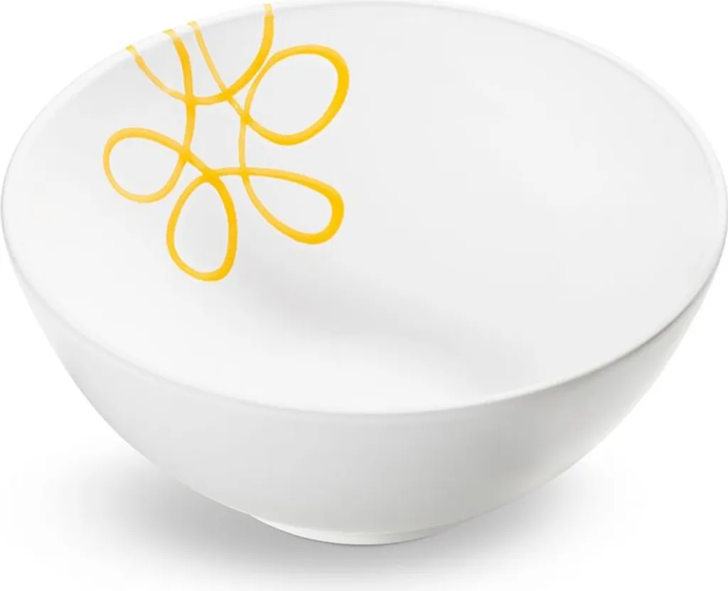 Bol céramique jaune 23cm Gmundner Keramik résistant et facile à laver