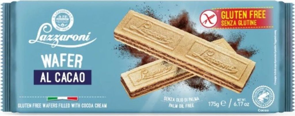 Wafle bezglutenowe Waffle al Cacao Senza Glutine 175g - Zdjęcie produktu 