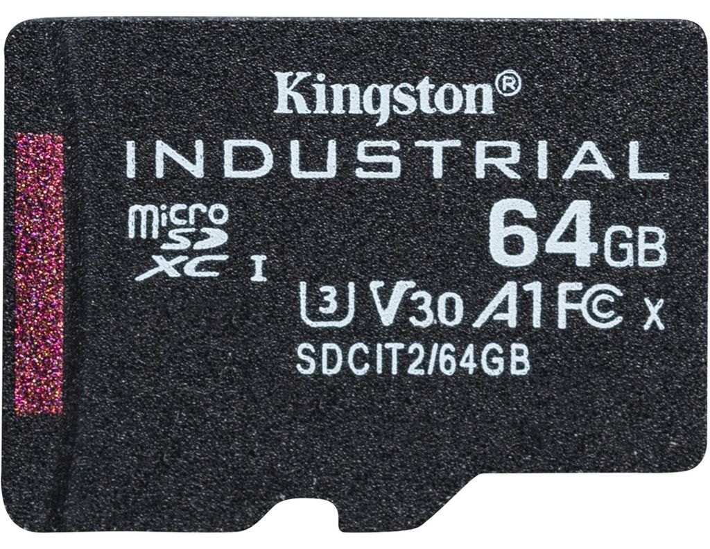 Kingston Industrial - Flash-Speicherkarte - 64 GB - A1 / Video Class V30 / UHS-I U3 / Class10 - microSDXC UHS-I