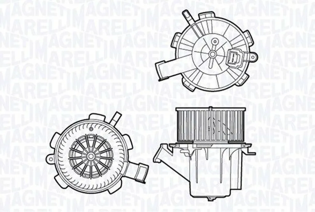 Moteur ventilateur habitacle Magneti Marelli 069412706010 Smart 451