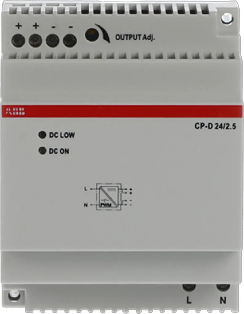 Alimentation 24V CC 2,5A pour armoire électrique ABB CP-D24/2.5 60W