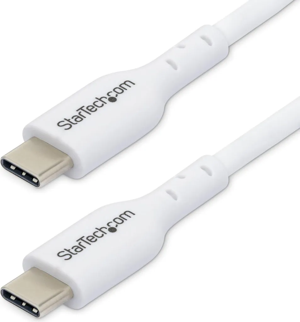StarTech.com Cavo di Ricarica USB-C da 3m, cavo USB C, cavo di ricarica USB 2.0 Tipo-C per laptop, power delivery 60W 3A, rivestimento in TPE, cavo di trasferimento dati USB-C, M/M
