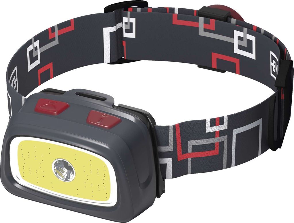 CREE LED + COB LED čelovka P3531, 330 lm, 65 m, 3x AAA