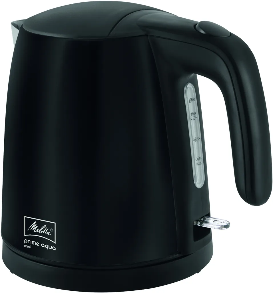 Melitta Prime Aqua Mini Black Edition 1018-04 - Bollitore 1L in Acciaio