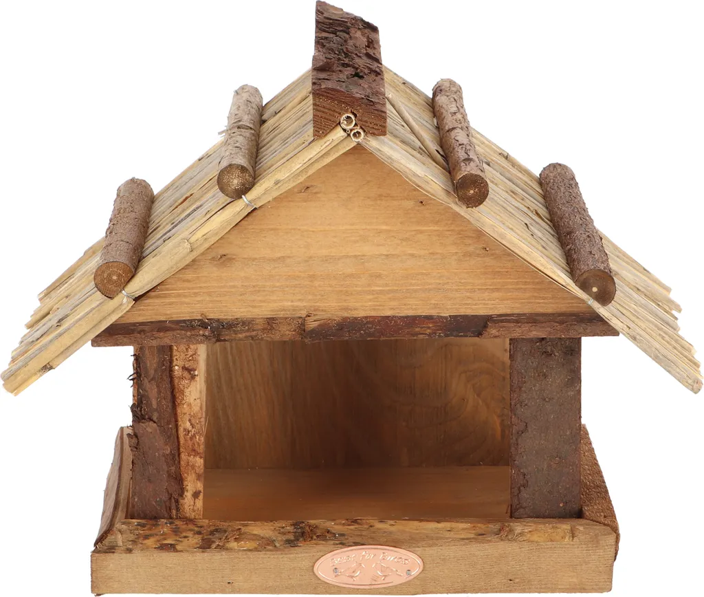 Nichoir Anti-Prédateurs avec Toit de Chaume - Maison Oiseaux Murale