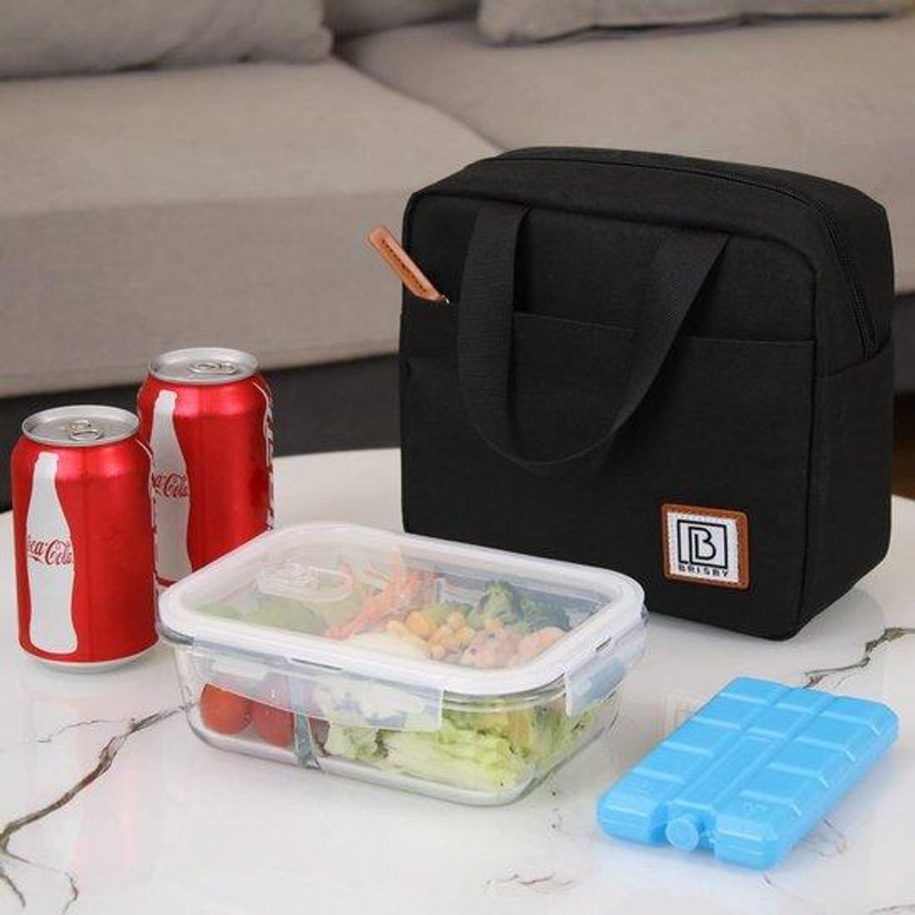 Vierlaags-isolerende Lunchtas, 4L, koelelementen, multifunctioneel, schwarzer Reißverschluss