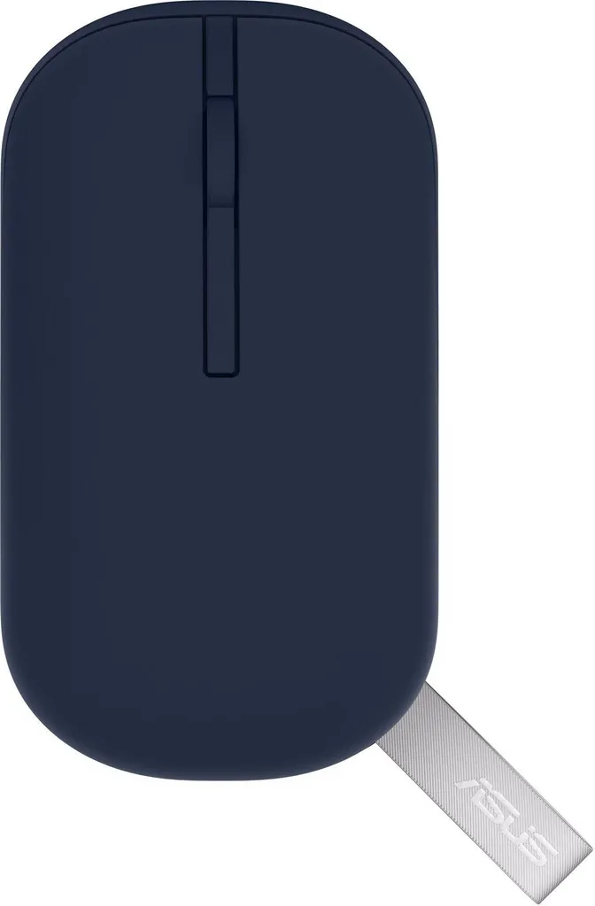 Souris Asus MD100 Marshmallow Bleu Silencieuse - Design avec Sangle de Transport