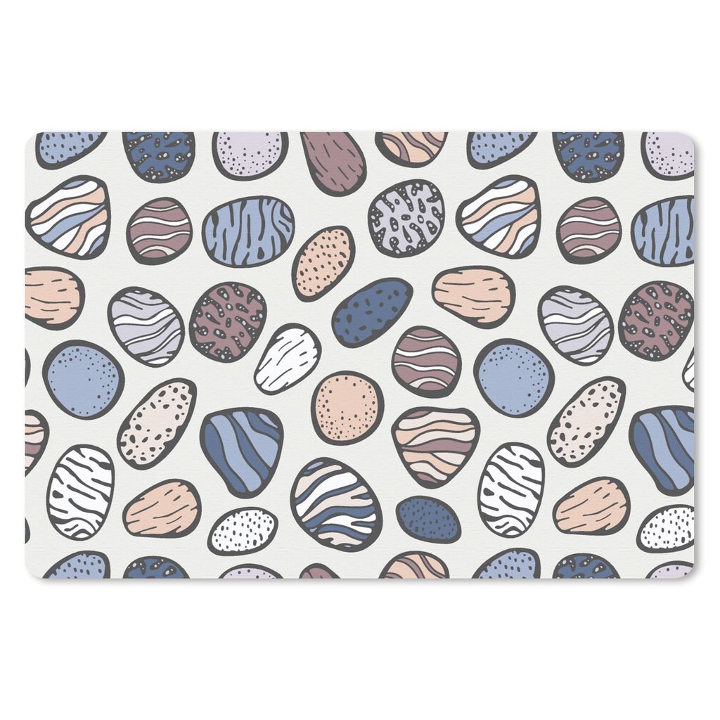 MuchoWow Mauspad Mousepad Steine - Muster - Zen 27x18 cm - Mousepads - Maus Mat - Pad - Mausunterlage - Büroartikel - Desk Matten