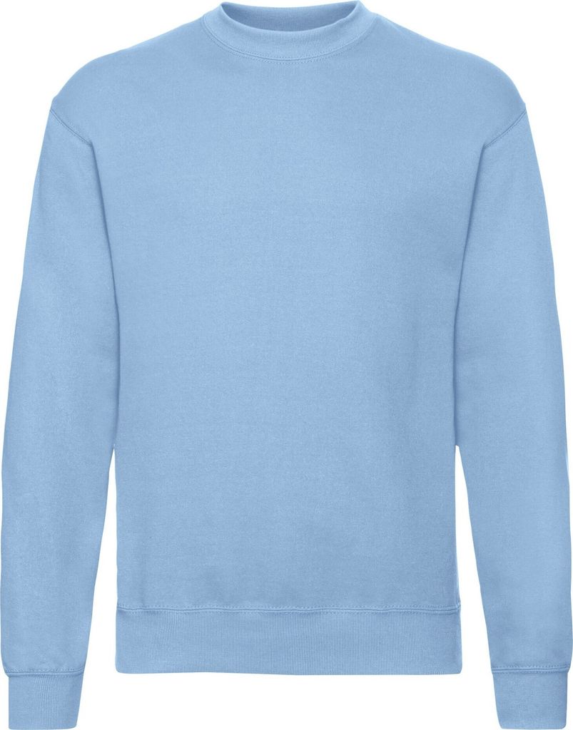Fruit Of The Loom Herren Klassik Drop Schulter Sweatshirt PC3669 (M) (Himmelblau)