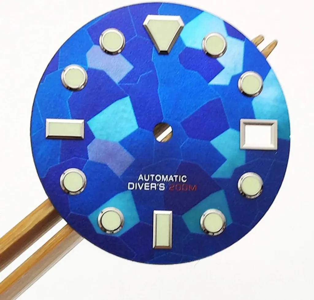 Quadrante 28.5mm Blu Scuro Irregolare Movimento Automatico NH35/36