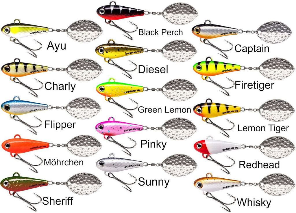 SpinMad Originals Black Perch 18,0g Jig Spinner