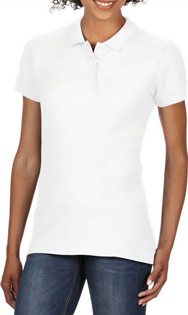 Gildan - Poloshirt Weiche Haptik für Damen PC7154 (XXL) (Weiß)
