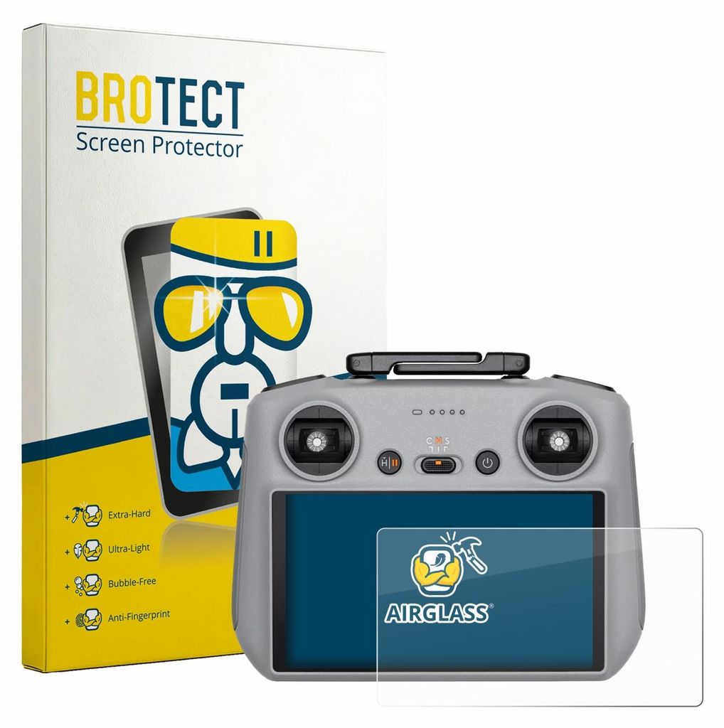 BROTECT Schutzglas für DJI RC 2 2025 Schutzfolie Panzer Folie Glas Display Schutz klar
