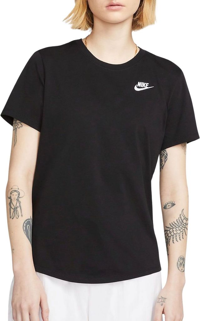 NIKE Sportswear Club Essentials T-Shirt Damen schwarz M Produktbild 13