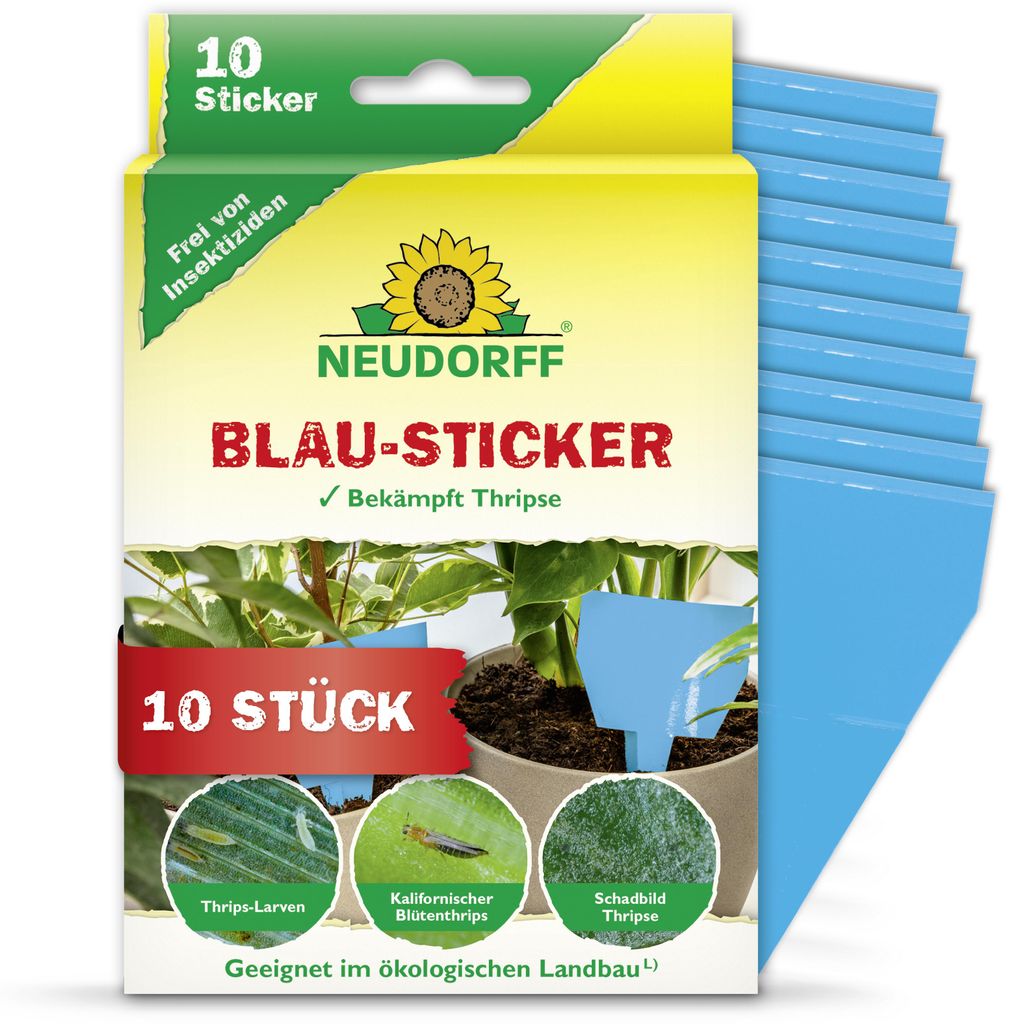 Neudorff Blautafeln für Thripse und fliegende Schädlinge, Produktbild 