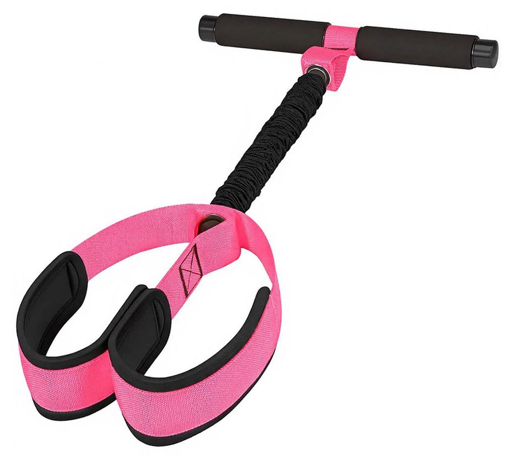 Pedal-Widerstandsband mit Griff, Yoga-Sit-up-Trainer, Zugseil, Trainingsgerät für Männer und Frauen, Bauch-, Taillen-, Arm- und Beintraining, Wo...