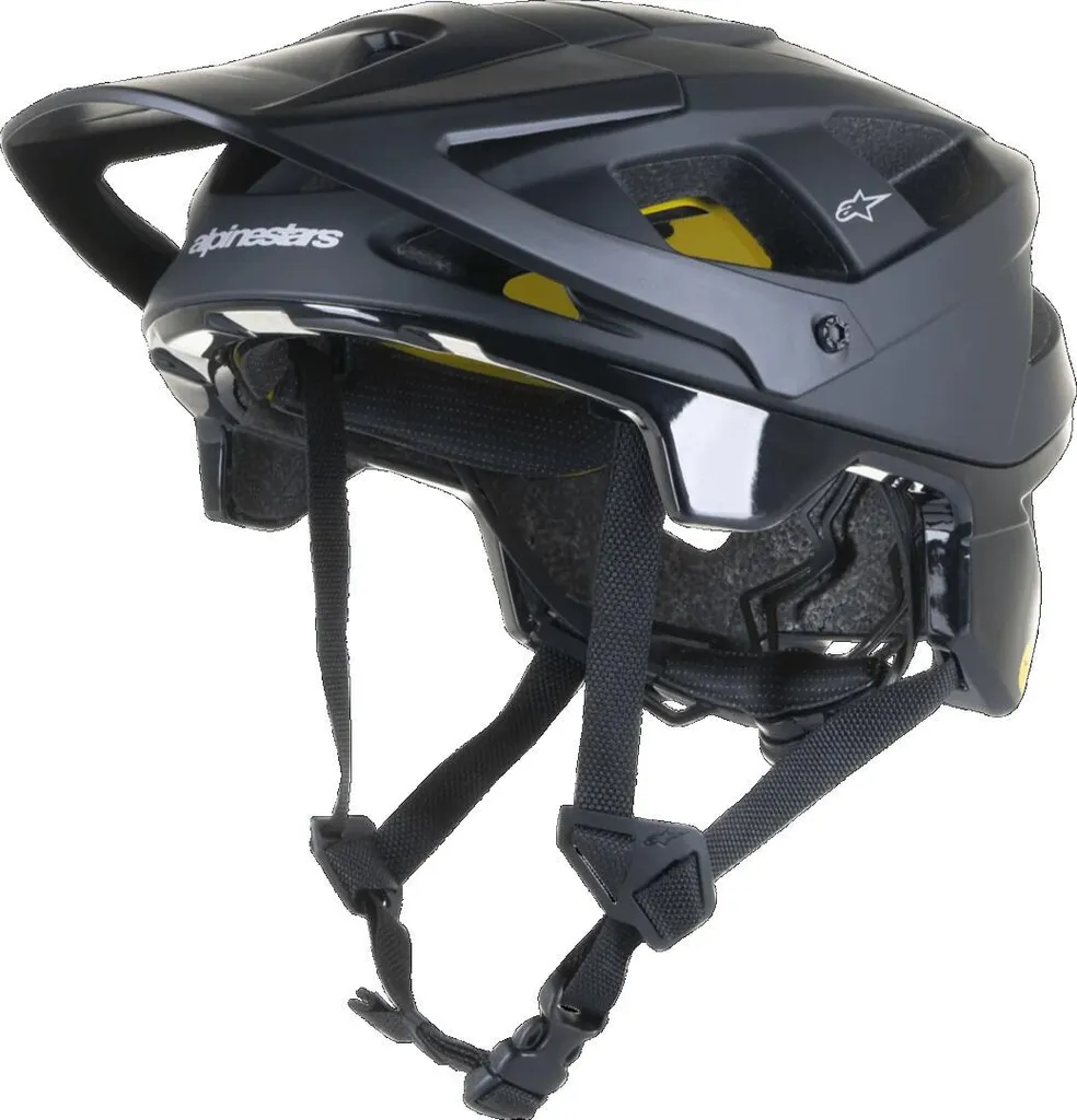 Casque VTT de protection Alpinestars Vector Tech Solid Noir pour Trail