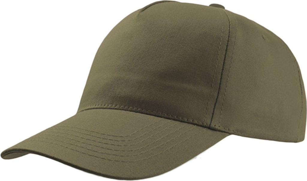 Atlantis Baseballkappe mit 5 Paneelen (2 Stück/Packung) AB425 (Einheitsgröße) (Olive)