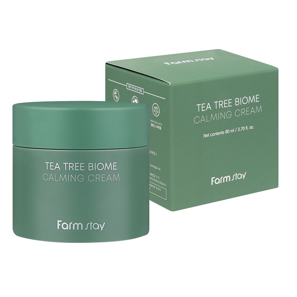 FARMSTAY Tea Tree Biome Calming Eye Cream Daily Wrinkle Cream Korean Skin Care Anti-Wrinkle Dark Circles 1.69 Fl. Oz / 50ml