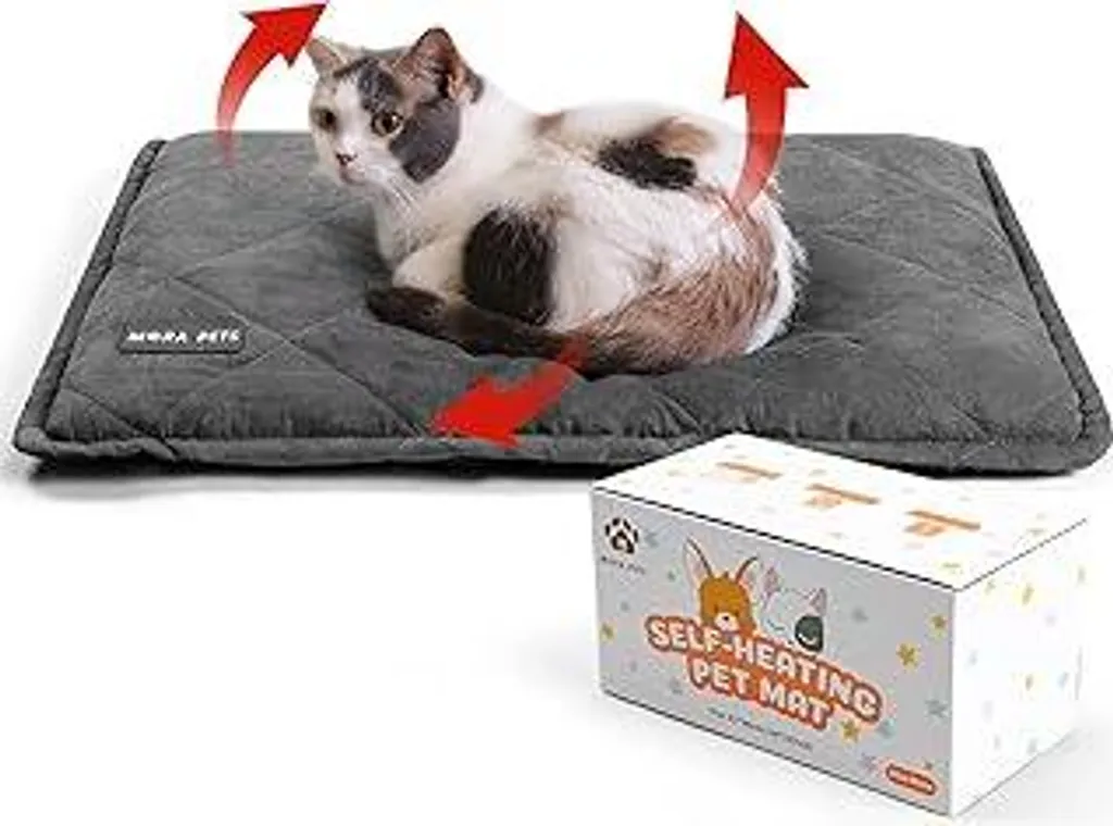 Mora Pets Coperta Termica Gatti e Cani - 61x46cm Ultra Soft Autoriscaldante