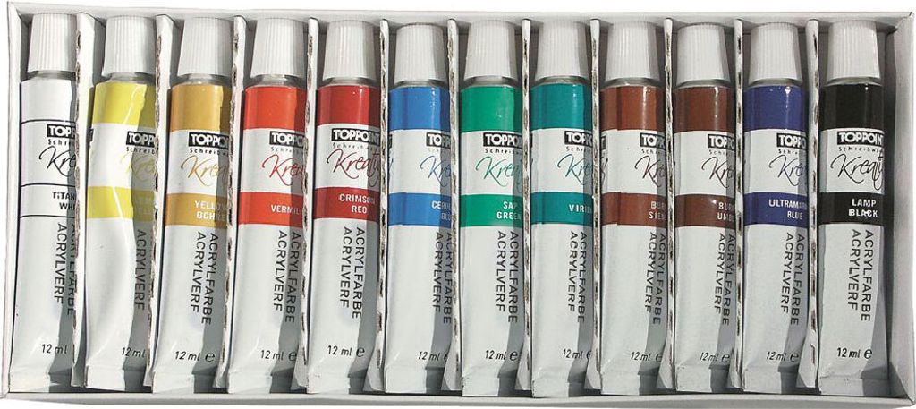 Stylex 28651, 12 ml, Schwarz, Blau, Braun, Grün, Orange, Produktbild 
