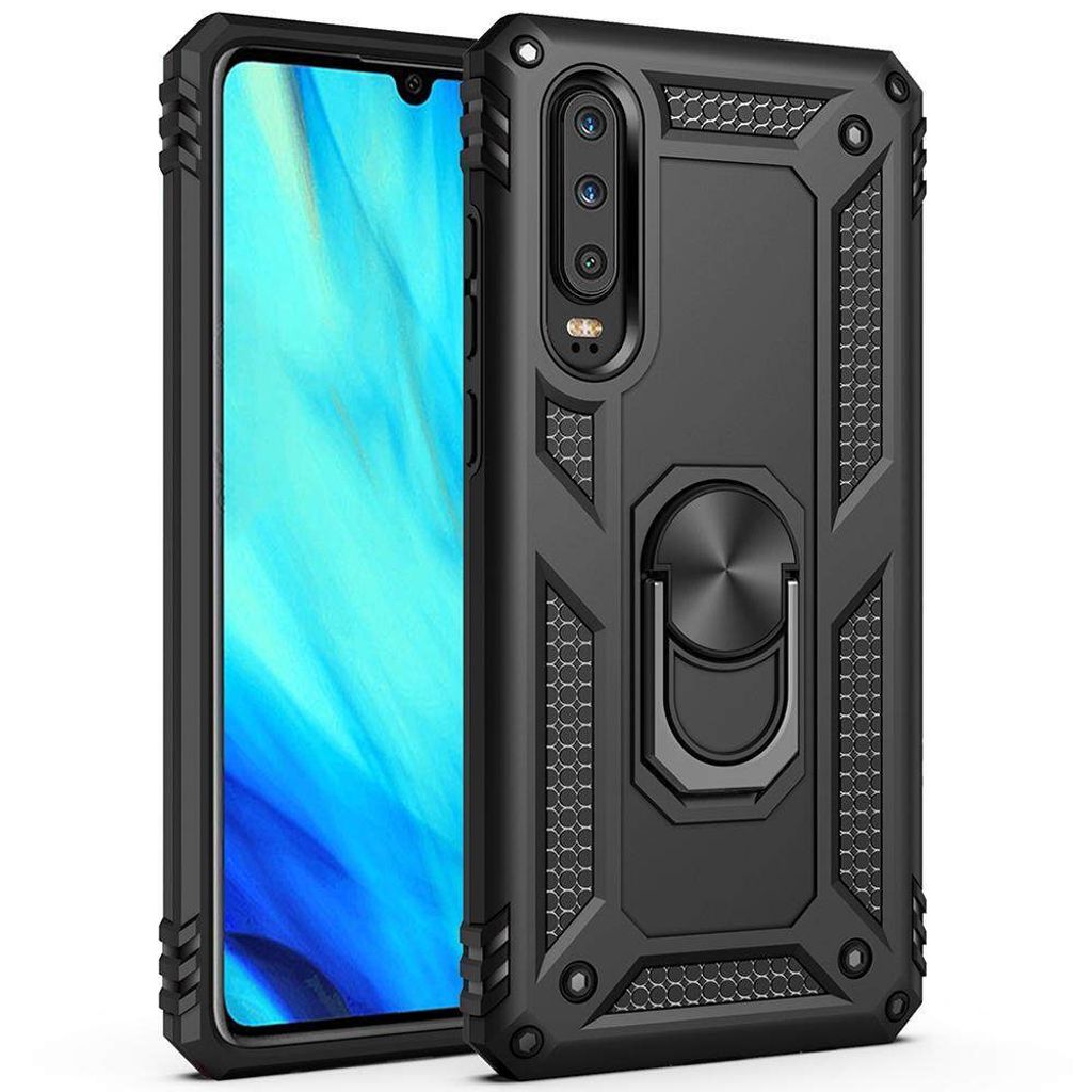 Huawei P30 Pro Pouzdro s Kroužkem, Dvouvrstvé Tvrdé PC TPU, Obrázek produktu 