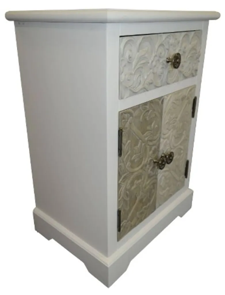 Solution de rangement pour petits espaces : Commode rustique 64 cm - 4