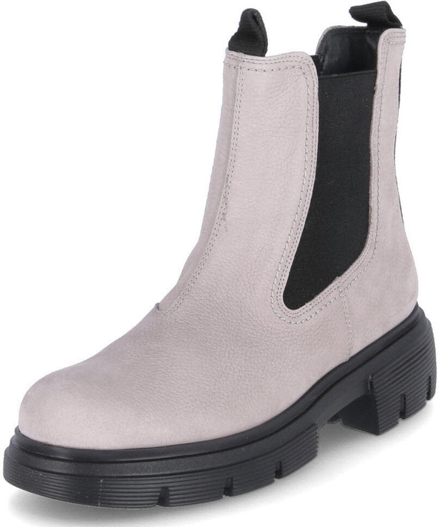 Paul Green Chelsea-Boots - Hellgrau Veloursleder Größe: 41 Normal