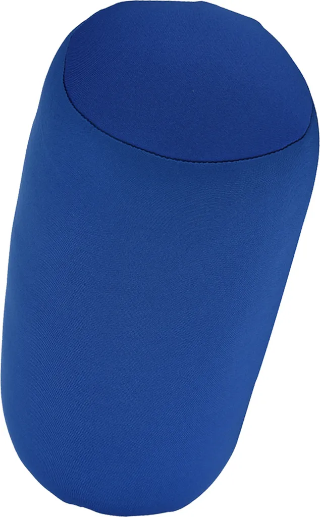 Coussin traversin à microbilles bleu pour dormir et confort cervical