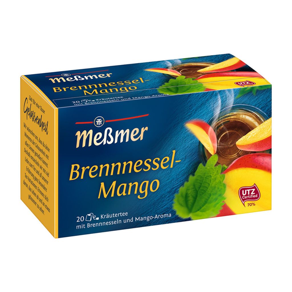 Meßmer Žihľava Mango bylinný čaj ovocný jemný sladkastý 35g Obrázok produktu 