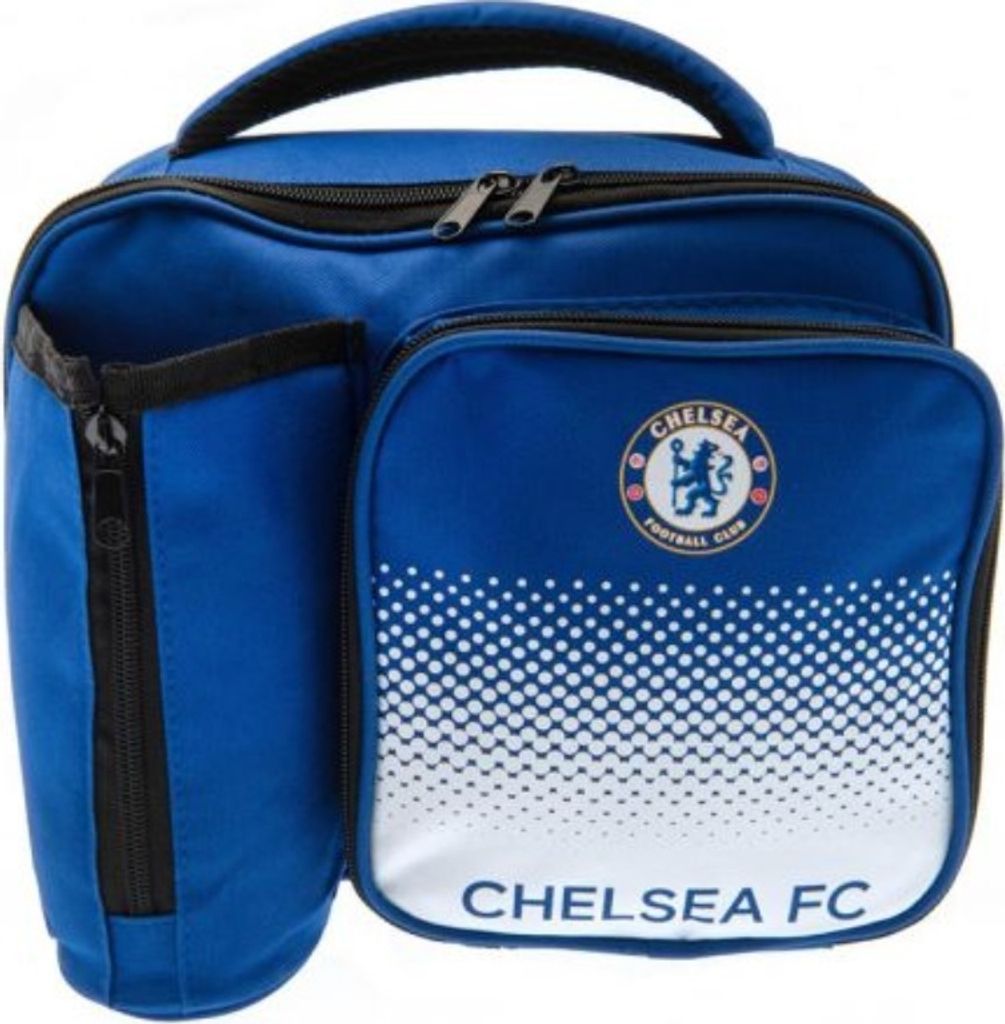 Chelsea FC Fußball Fade Design Lunch Tasche BS531 (Einheitsgröße) (Blau/Weiß)