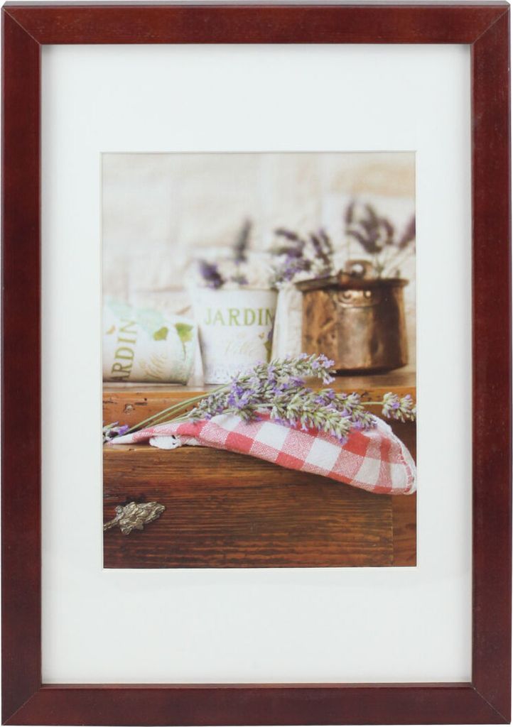 Jardin Holz Bilderrahmen 10x15 bis 50x70 Braun Natur Schwarz Weiß Foto Rahmen - Farbe: Braun | Format: 20x30