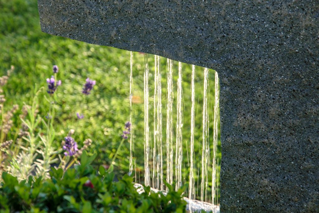 dobar Großer Design-Gartenbrunnen mit Pumpe und LEDŽs, Produktbild 7
