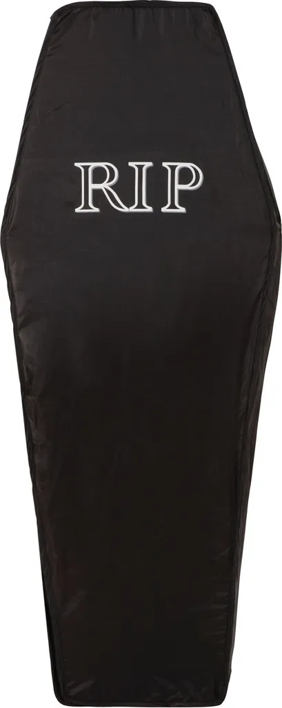 Grand Cercueil en Tissu Pliable pour Décoration Halloween - Coloris Noir