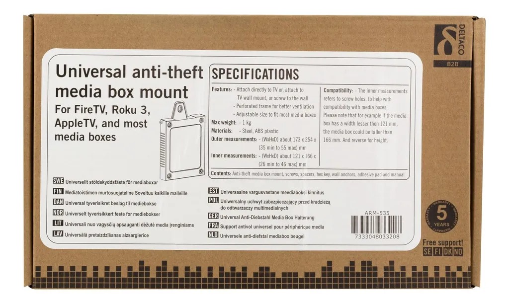 Solution de Montage pour Box Internet et Apple TV en Espace Public - 6