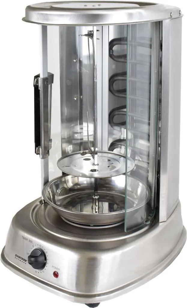 Machine à Kebab et Gyros Verticale pour Repas de Famille et Fêtes Inox